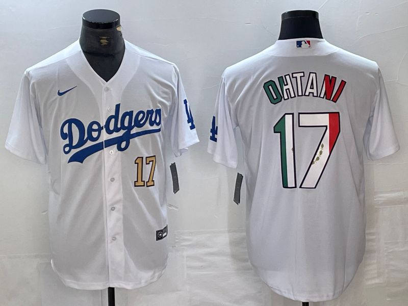 Men Los Angeles Dodgers #17 Ohtani White Nike Game MLB Jersey style 22->los angeles dodgers->MLB Jersey